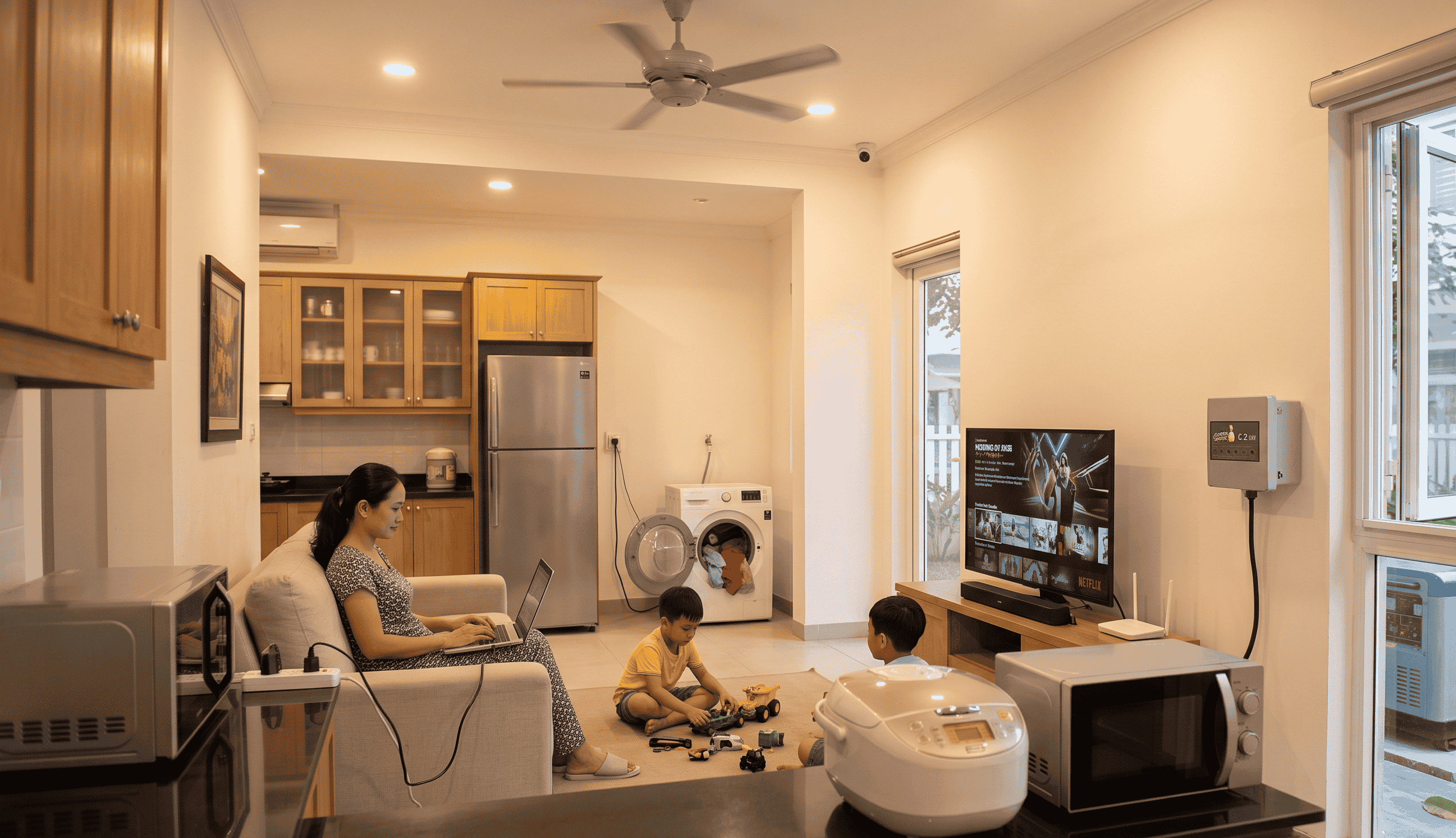 Những thiết bị máy phát điện 7kVA có thể sử dụng