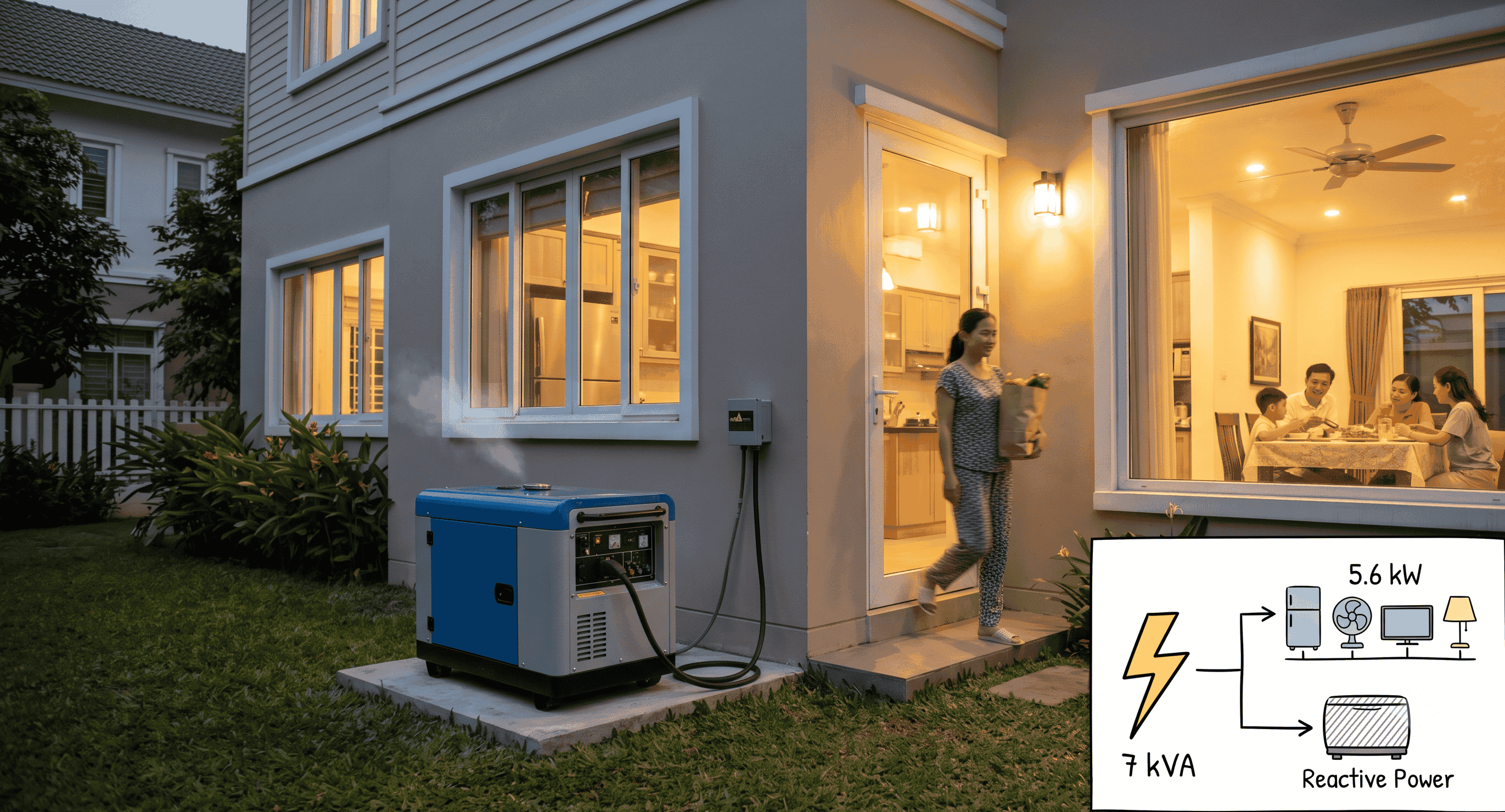 máy phát diện 7kVA