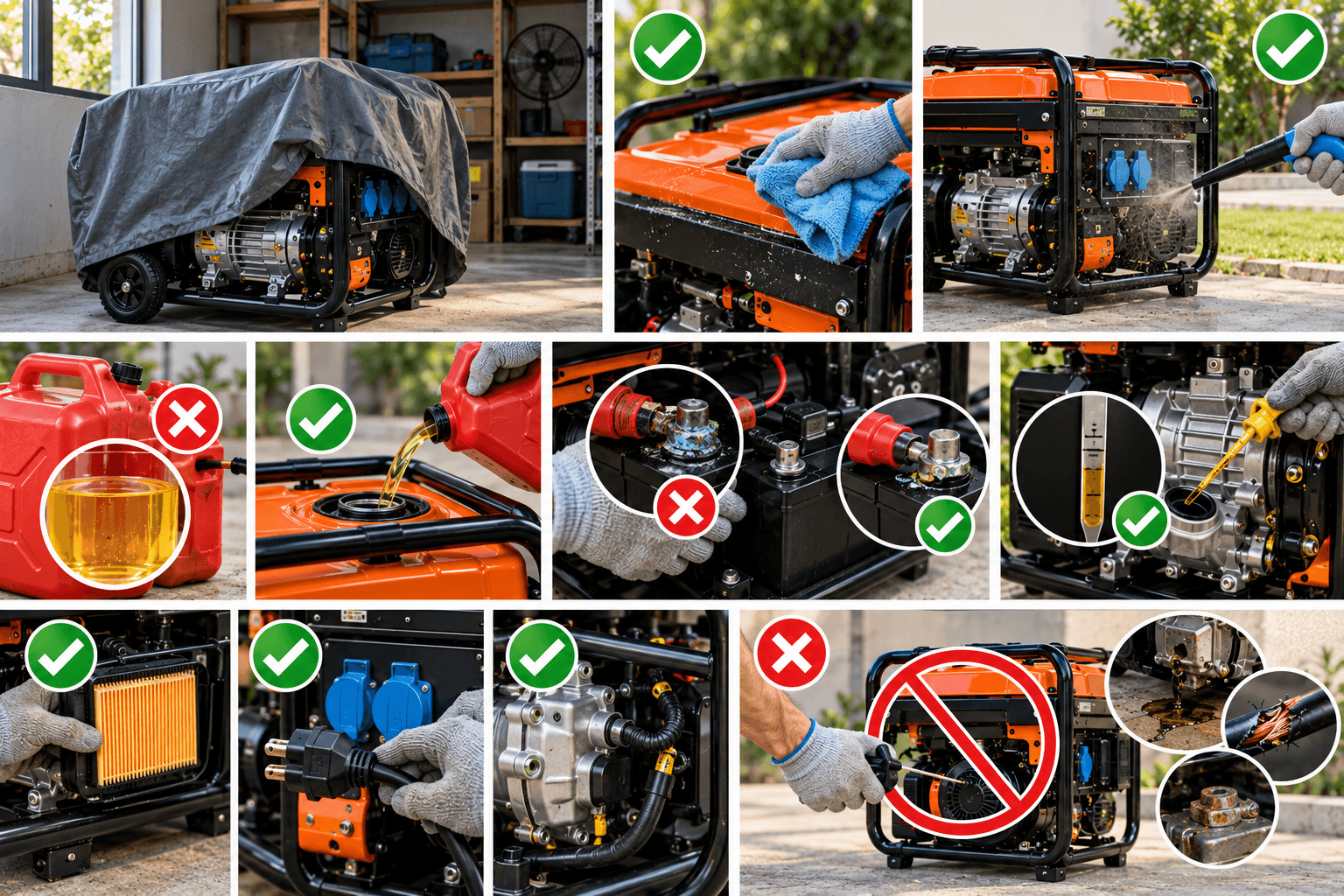 Máy phát điện lâu không sử dụng phải làm gì?
