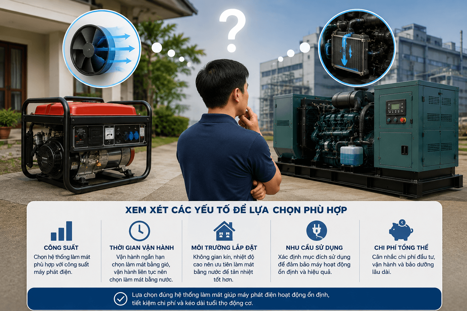 nên chọn máy phát điện nào