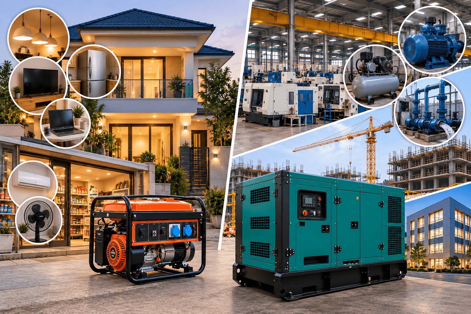 Nên chọn máy phát điện 1 pha hay 3 pha