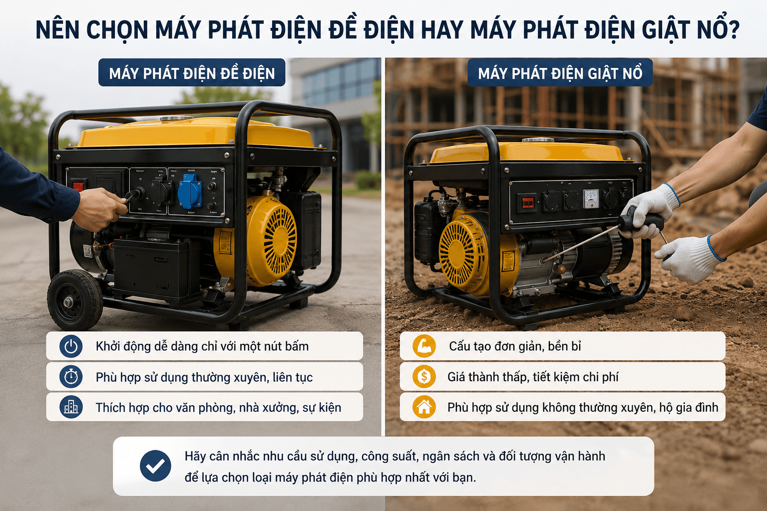 nên chọn máy nào