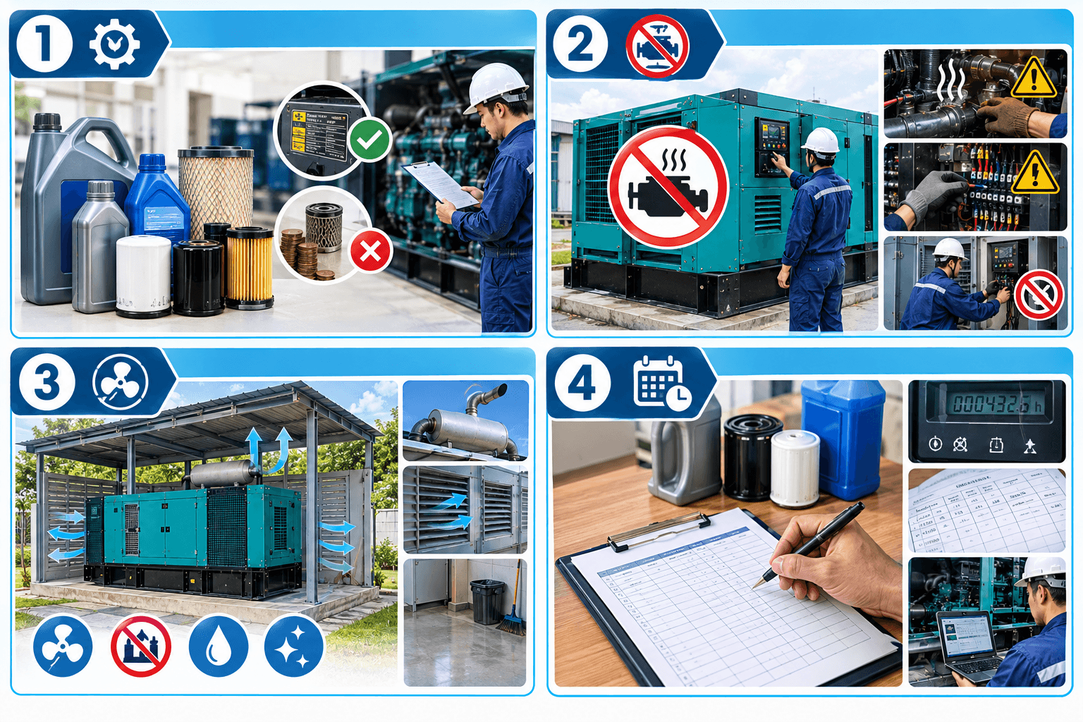 Những lưu ý khi bảo dưỡng máy phát điện chạy dầu