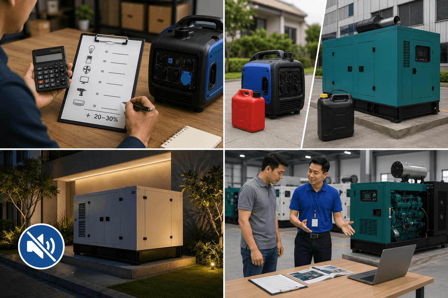 máy phát điện mini và máy phát điện công nghiệp khác nhau như thế nào