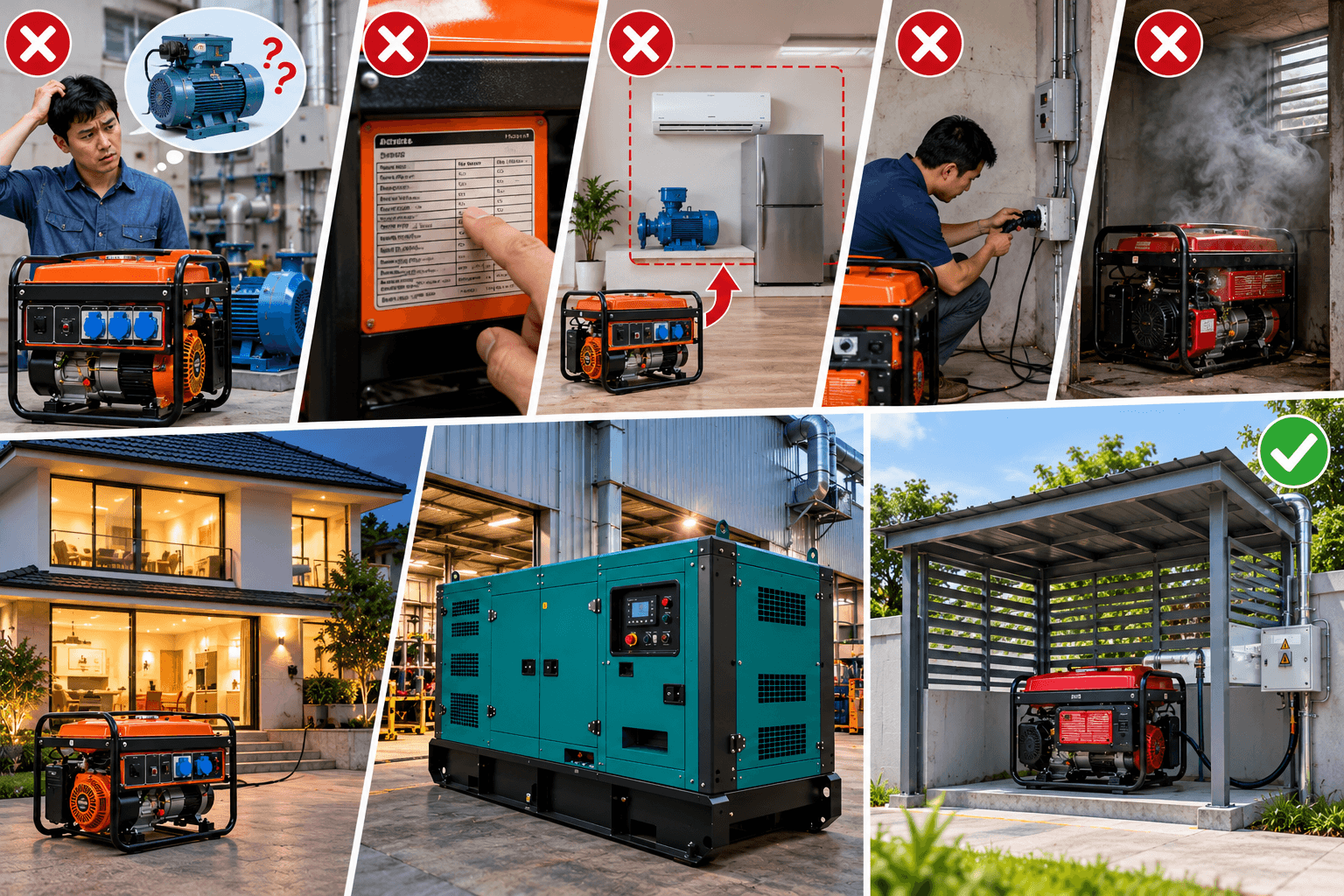 Những sai lầm cần tránh khi chọn máy phát điện 1 pha và 3 pha
