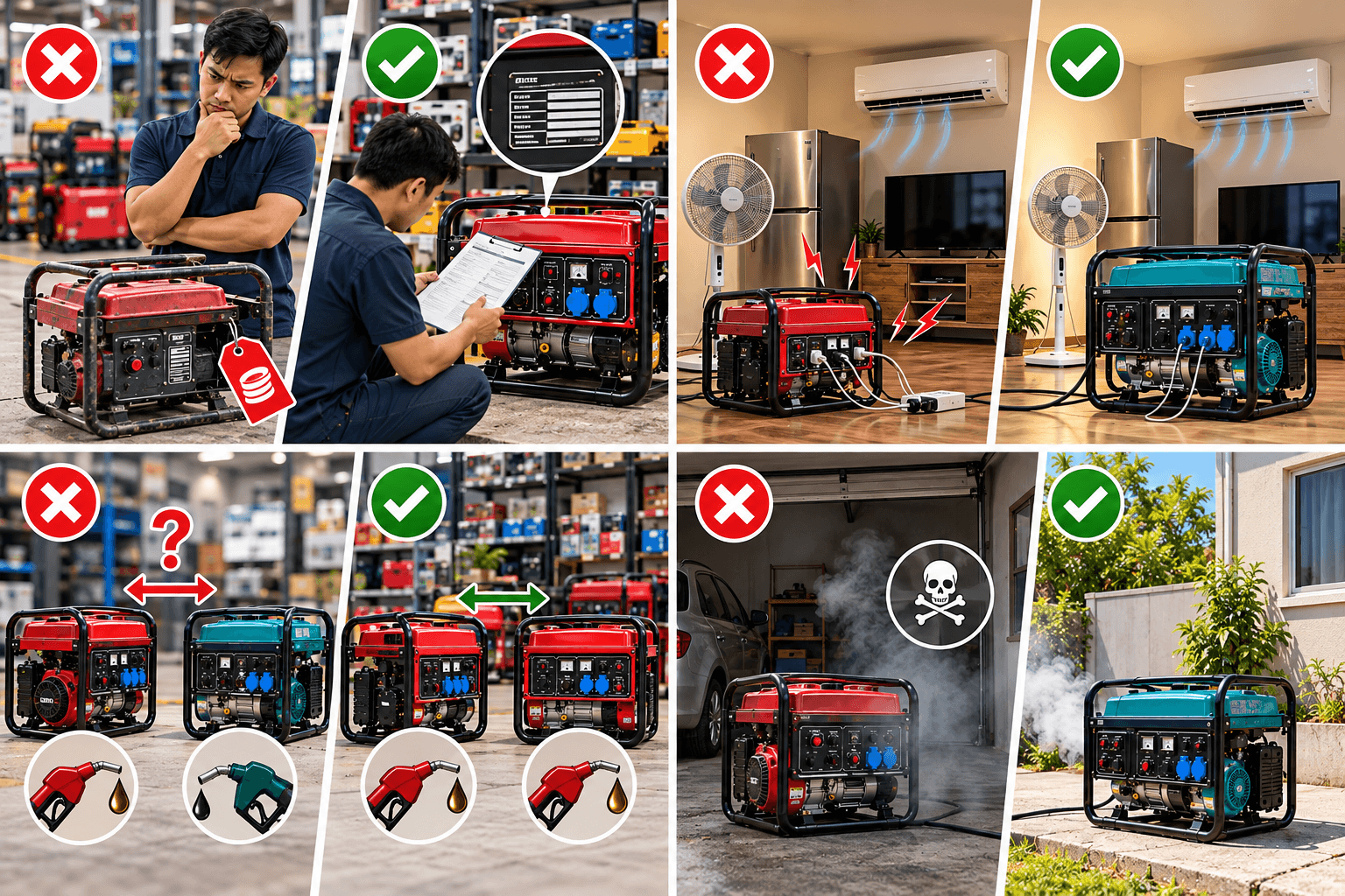 Những sai lầm cần tránh khi mua máy phát điện
