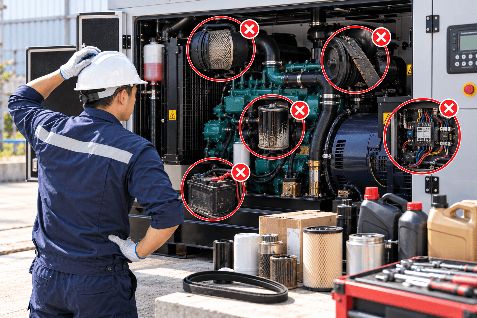 Những sai lầm khi bảo dưỡng máy phát điện