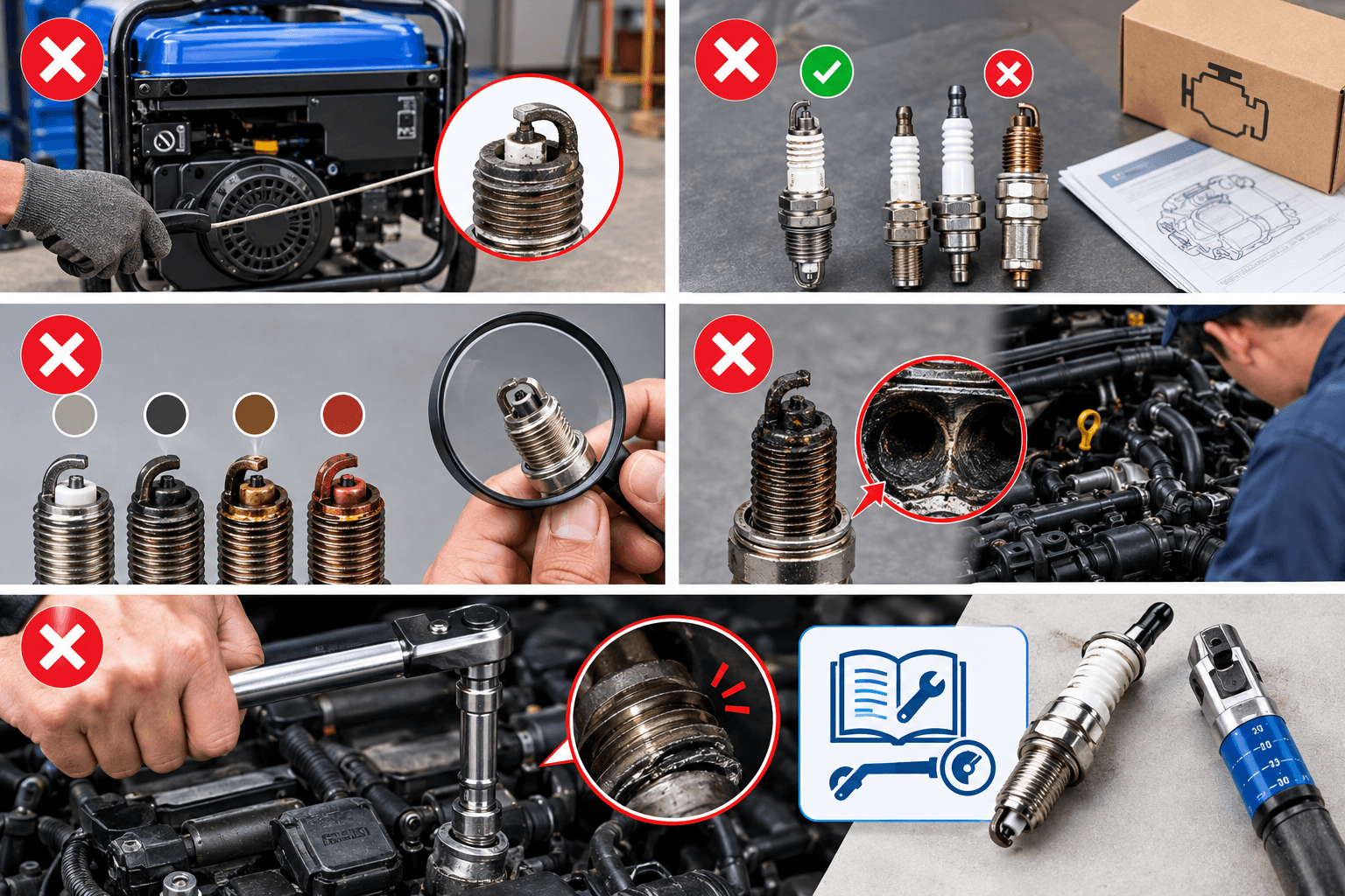 Những sai lầm thường gặp khi bảo dưỡng bugi