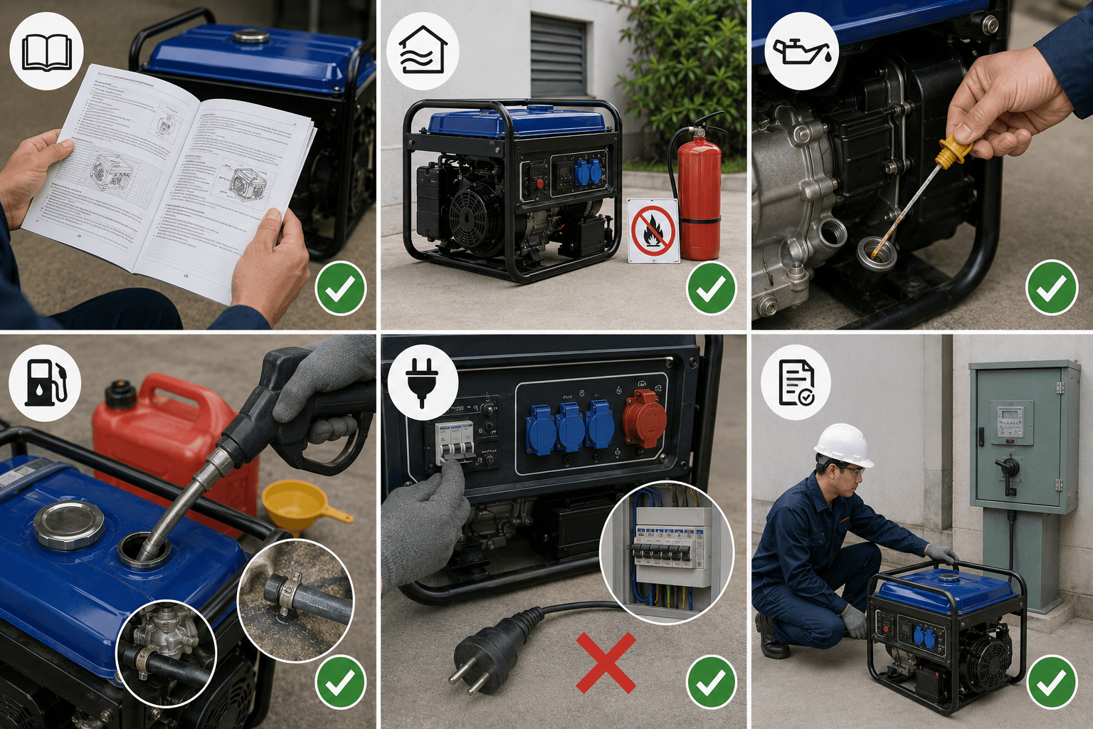 Những việc cần chuẩn bị trước khi chạy rà máy phát điện mới