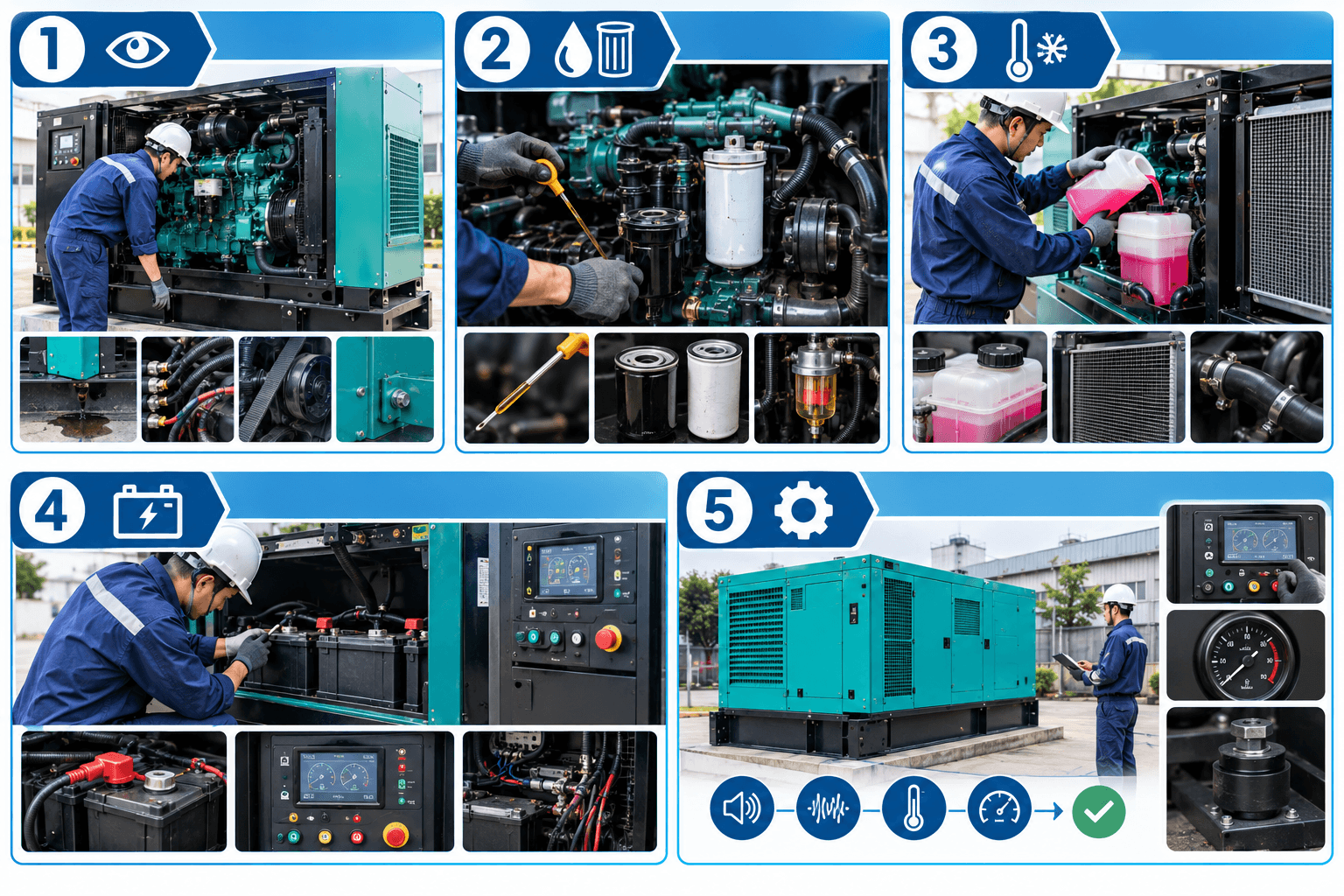 Quy trình bảo dưỡng máy phát điện chạy dầu