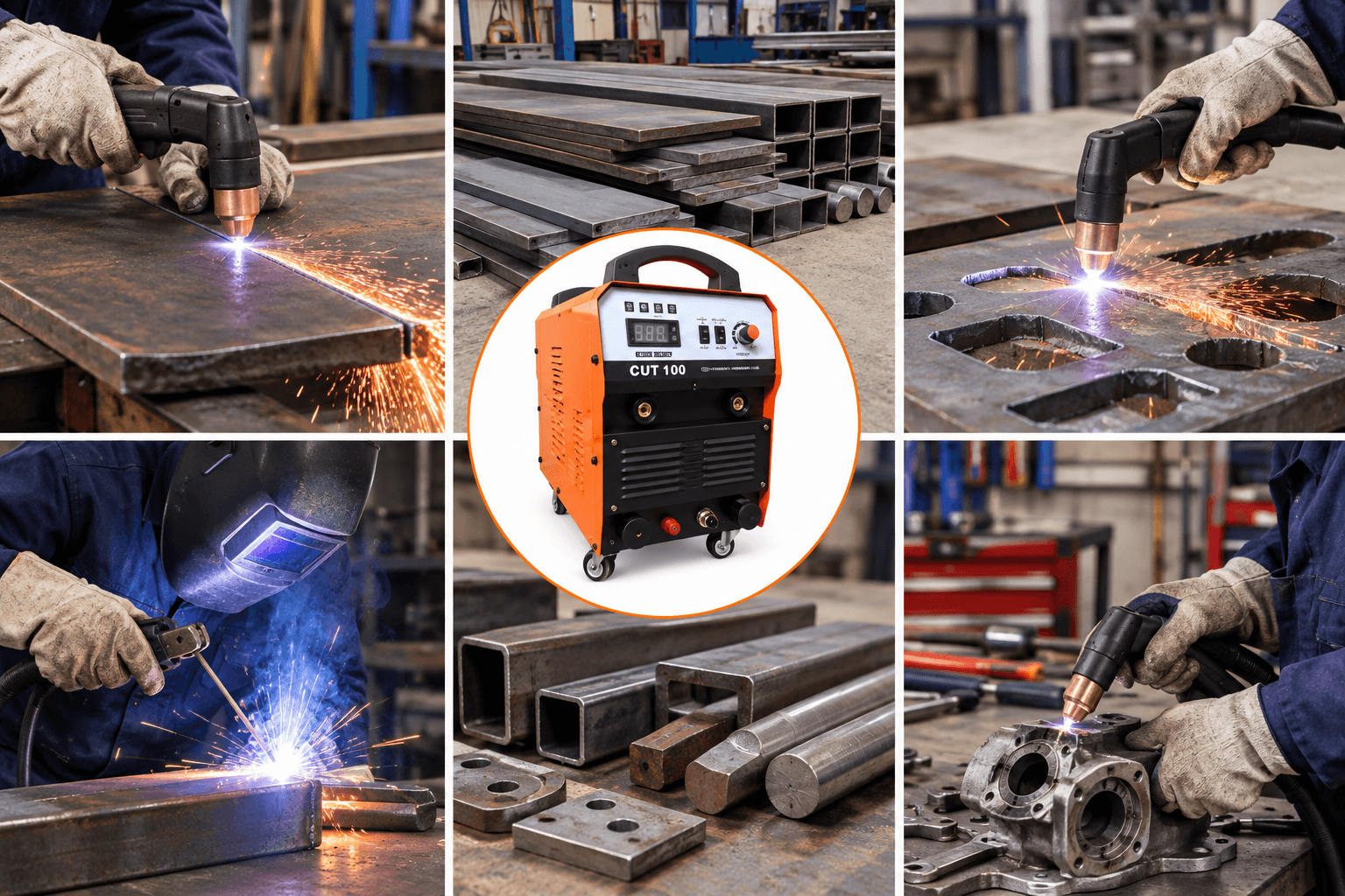  Ứng dụng máy cắt Plasma CUT PLASMA 100 AIR NÉN KHÍ TRONG