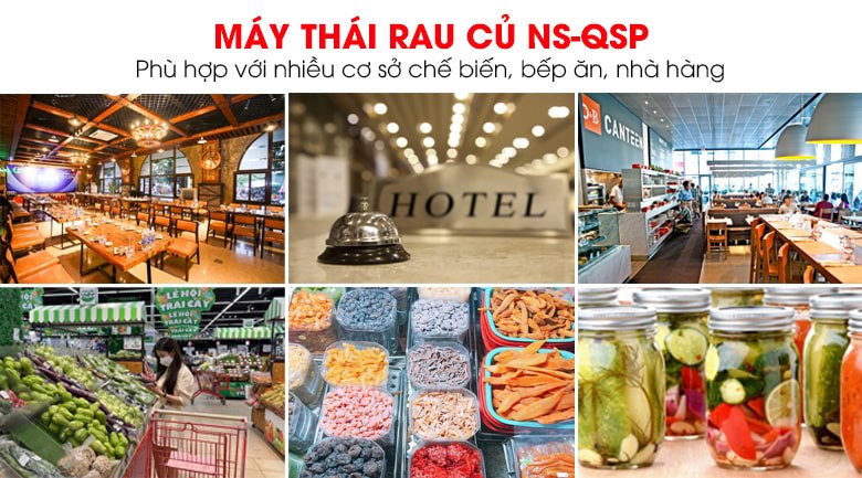 Máy cắt lát rau củ công nghiệp QSP