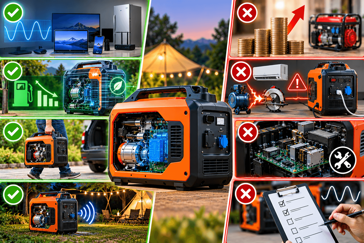 Ưu điểm và nhược điểm của máy phát điện Inverter