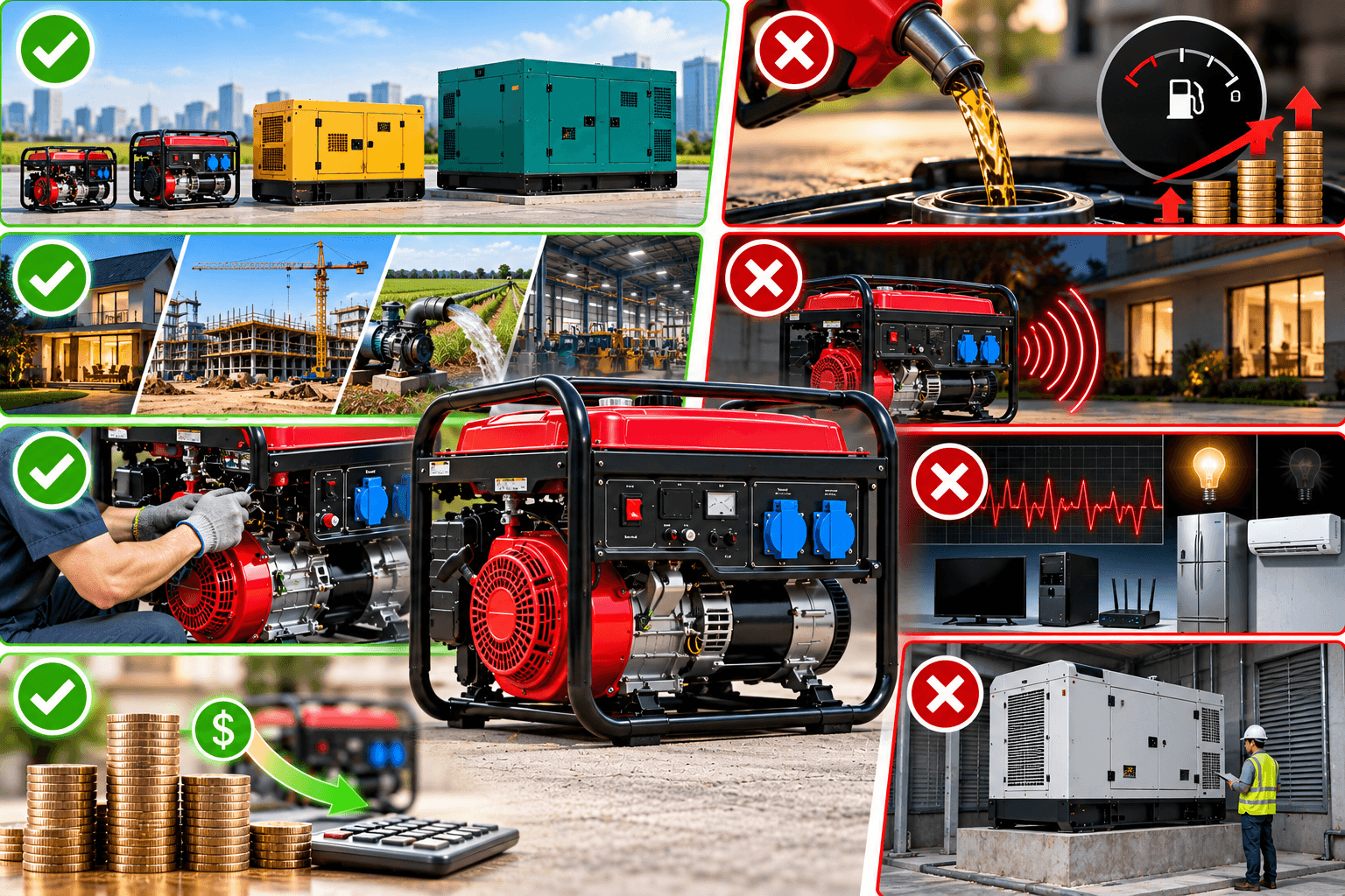 Ưu điểm và nhược điểm của máy phát điện truyền thống