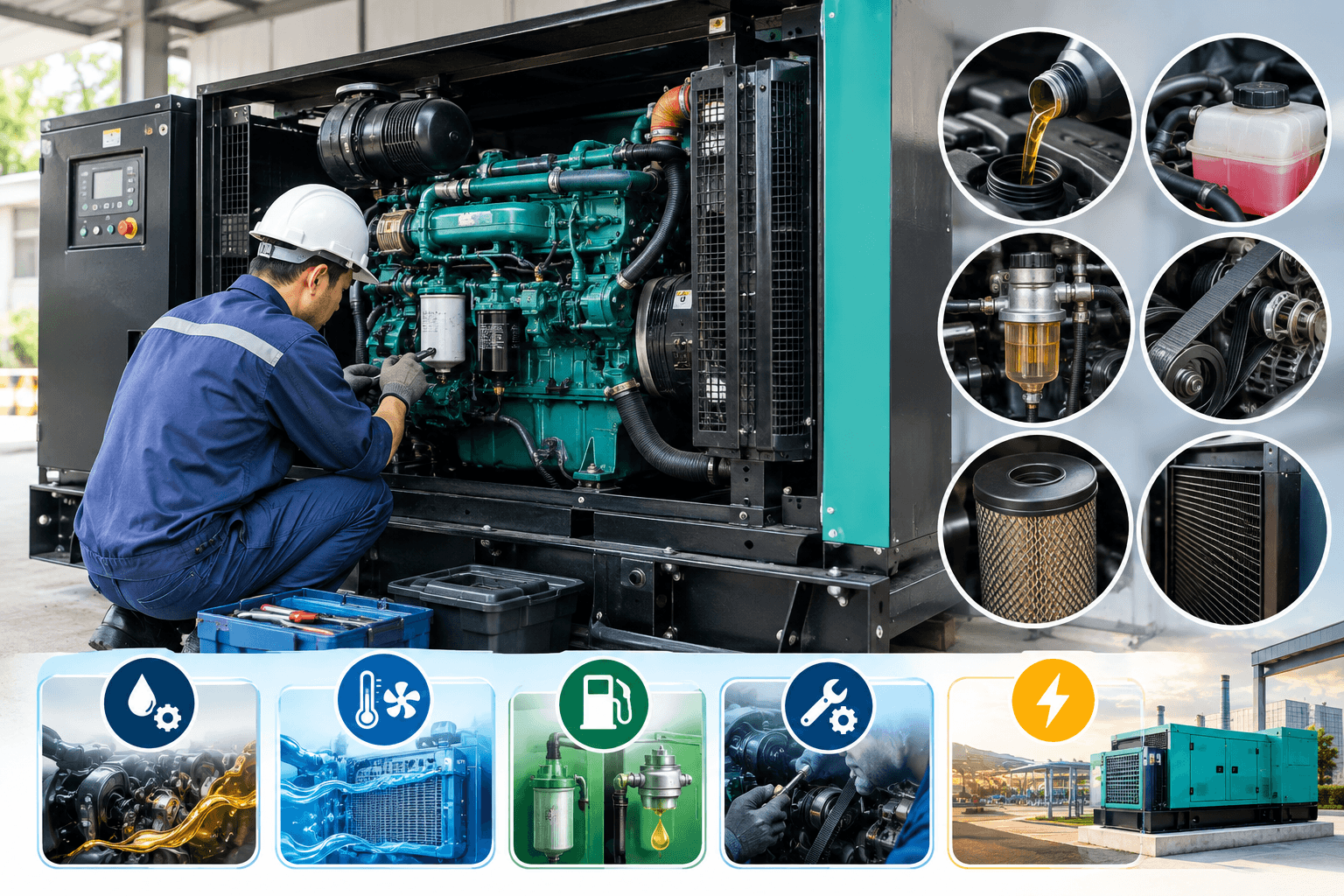 Vì sao cần bảo dưỡng máy phát điện chạy dầu