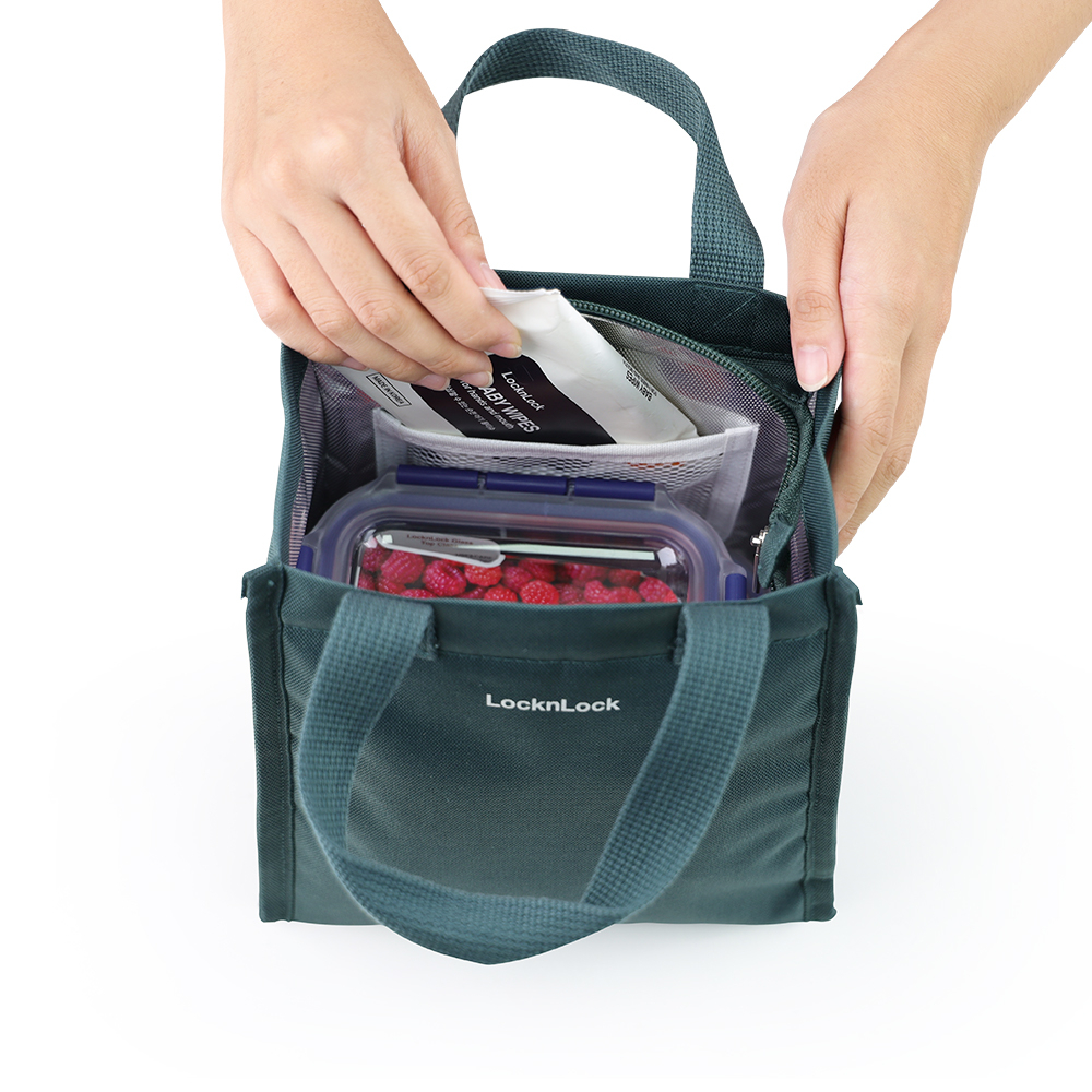 ONL - Túi đựng bộ hộp cơm LocknLock Daily Cooler Bag, Hàng Chính Hãng, Màu xanh lá HWB820 HWB820GRN - HAPOS Xanh Lá - HWB820GRN