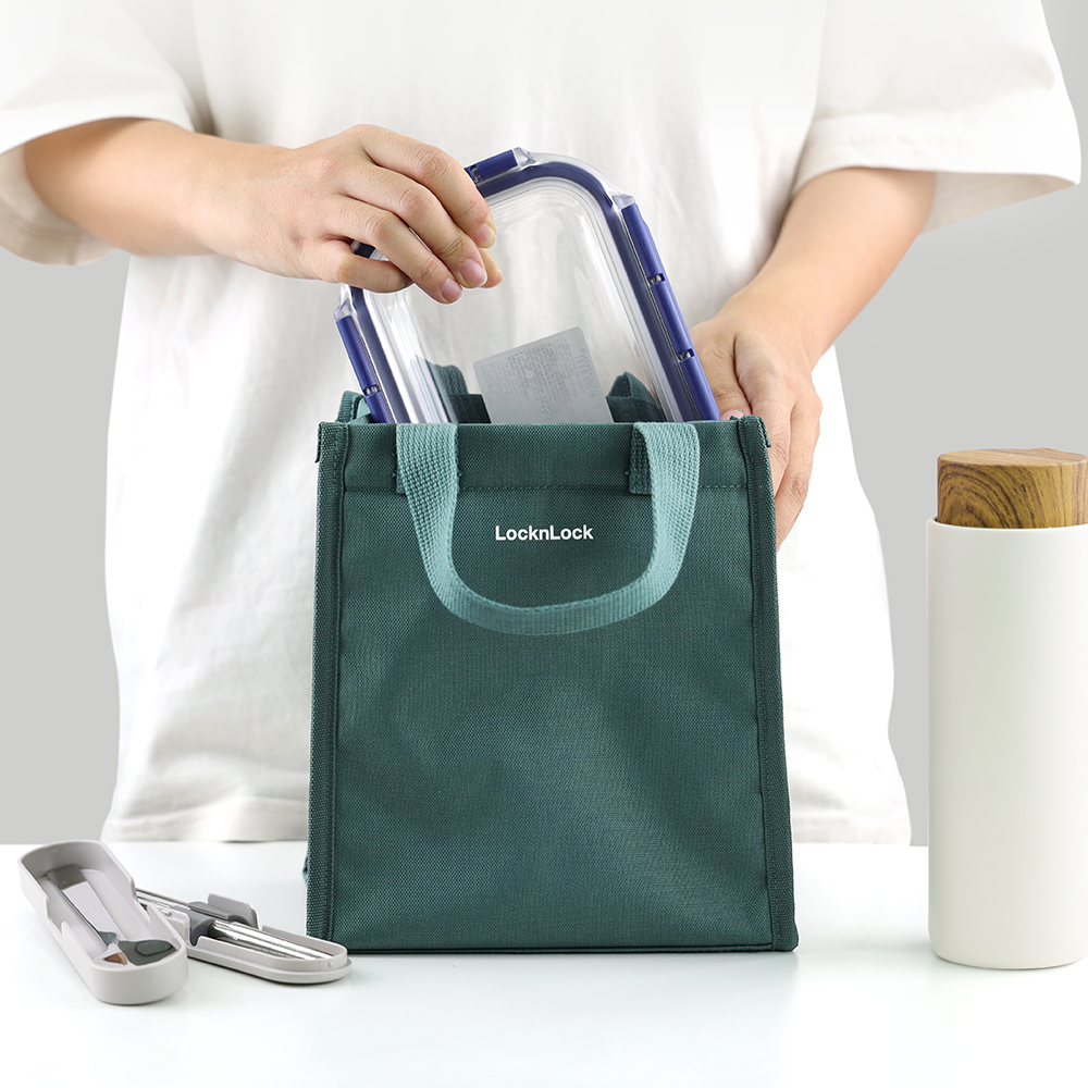 ONL - Túi đựng bộ hộp cơm LocknLock Daily Cooler Bag, Hàng Chính Hãng, Màu xanh lá HWB820 HWB820GRN - HAPOS Xanh Lá - HWB820GRN