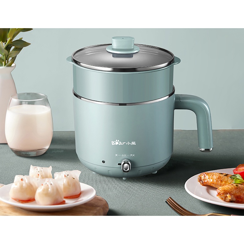QT - Nồi lẩu điện mini đa năng Bear DRG-D12M5 nồi lẩu mini 1.2L Bear - Hàng Chính Hãng - Bảo Hành 18 tháng DRG-D12M5