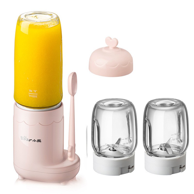 QT - [HÀNG NHẬP KHẨU] - Máy xay thực phẩm trẻ em Bear LLJ-C04J1 (B03V1) Bộ 3 cối xay tiện lợi. Phù hợp nhiều loại thức ăn LLJ-D04B1 2 cối