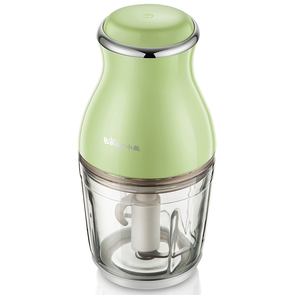 QT - Máy Xay thịt Mini Đa Năng 2 Cối Bear QSJ-B02X5, Thực Phẩm Xay Sinh Tố Tỏi Ớt Thịt Cá Tôm Rau Củ Quả, BH 12 tháng B02X5 - 2 cối