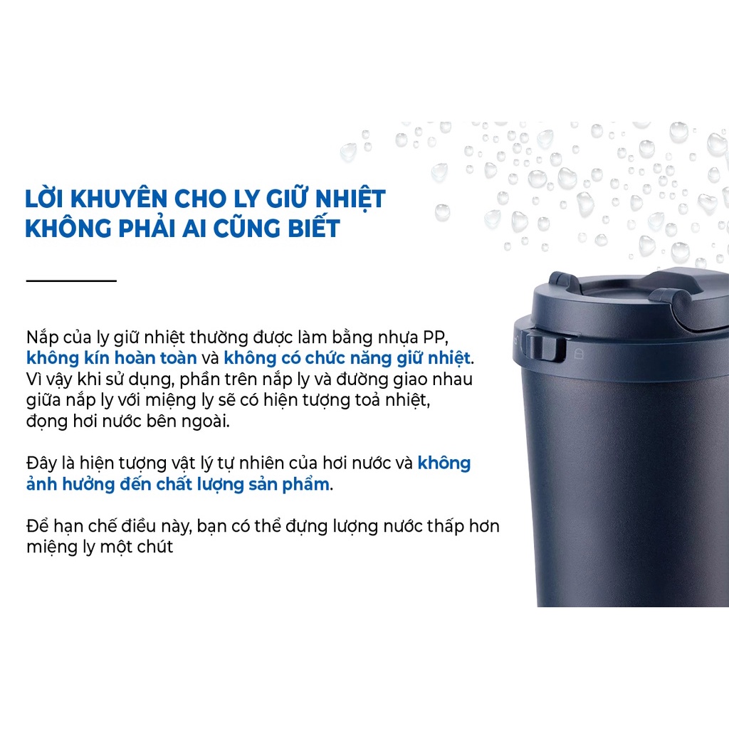 ONL - Ly giữ nhiệt LocknLock 650ml LHC4277S Metro Drive thiết kế để vừa trên ô tô - Hàng chính hãng kèm ống hút và cọ - HAPOS Trắng - LHC4277SWHT
