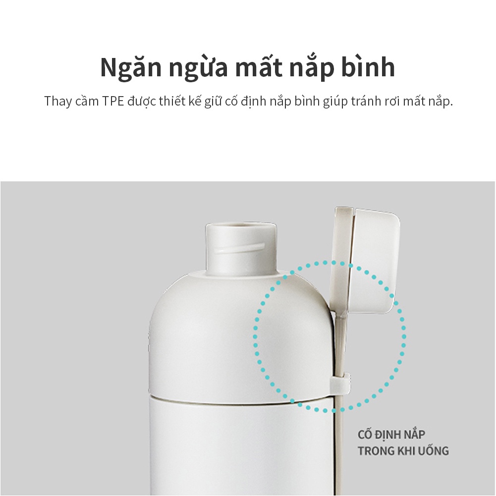 ONL - Bình giữ nhiệt 490ml LocknLock Belt Bottle LHC4267 - Hàng chính hãng có quai xách, miệng rộng có thể cho đá - HAPOS Màu hồng- LHC4267PIK