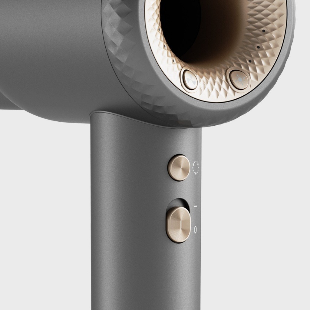 Máy sấy tóc ion âm LocknLock Chính hãng hair dryer đầu sấy từ 360 độ, chức năng tự làm sạch ENA316GRY - Hapos Mall ENA316GRY