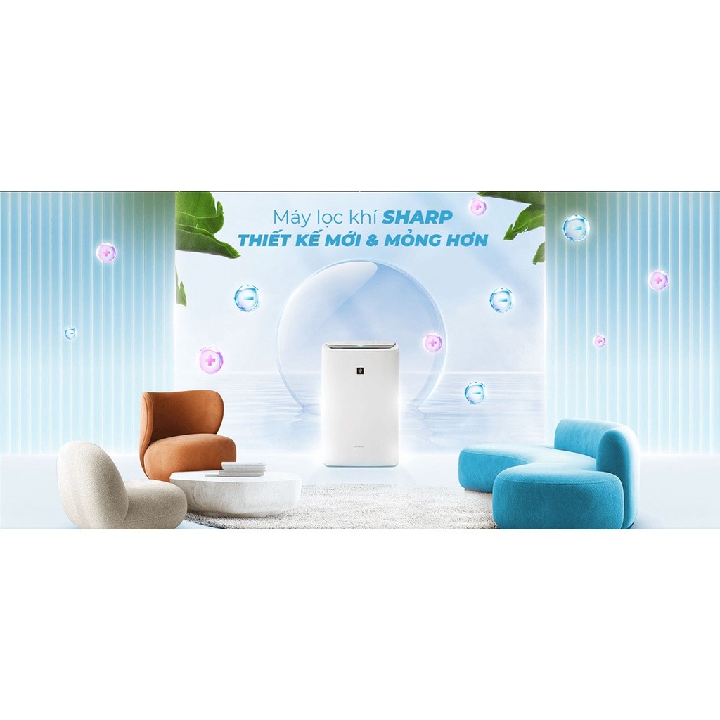 Máy lọc khí và tạo ẩm Sharp KI-N40V-W/H - Hàng chính hãng - Bảo hành 12 tháng - HAPOS HSA White