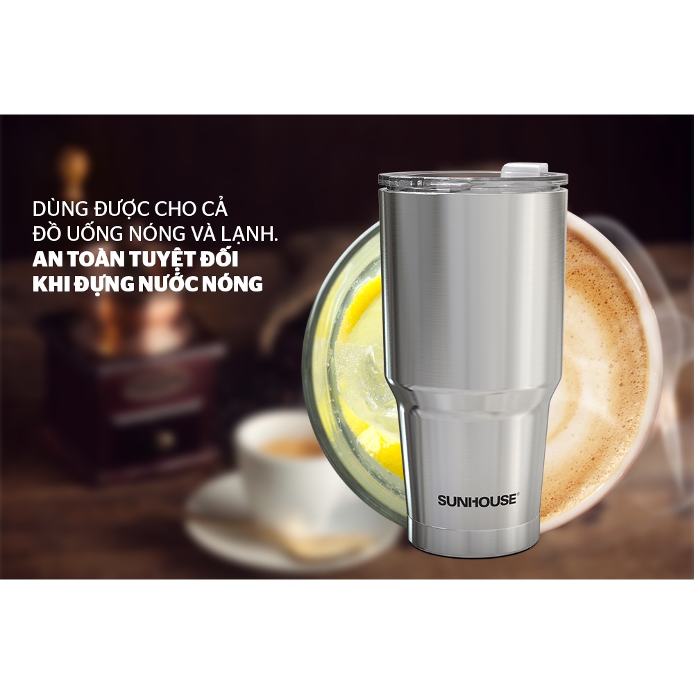 Bình giữ nhiệt Inox 304 Sunhouse 900ml 450ml cam kết sản phẩm - Chính hãng - SSHOP OFFICIAL bình 900ML TU900I - Bình INOX 450ml