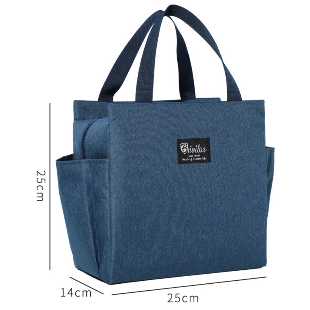 Túi đựng hộp cơm có lớp giữ nhiệt, giỏ đựng cho hộp cơm thủy tinh LocknLock dân văn phòng HPGN04 - HAPOS Hồng