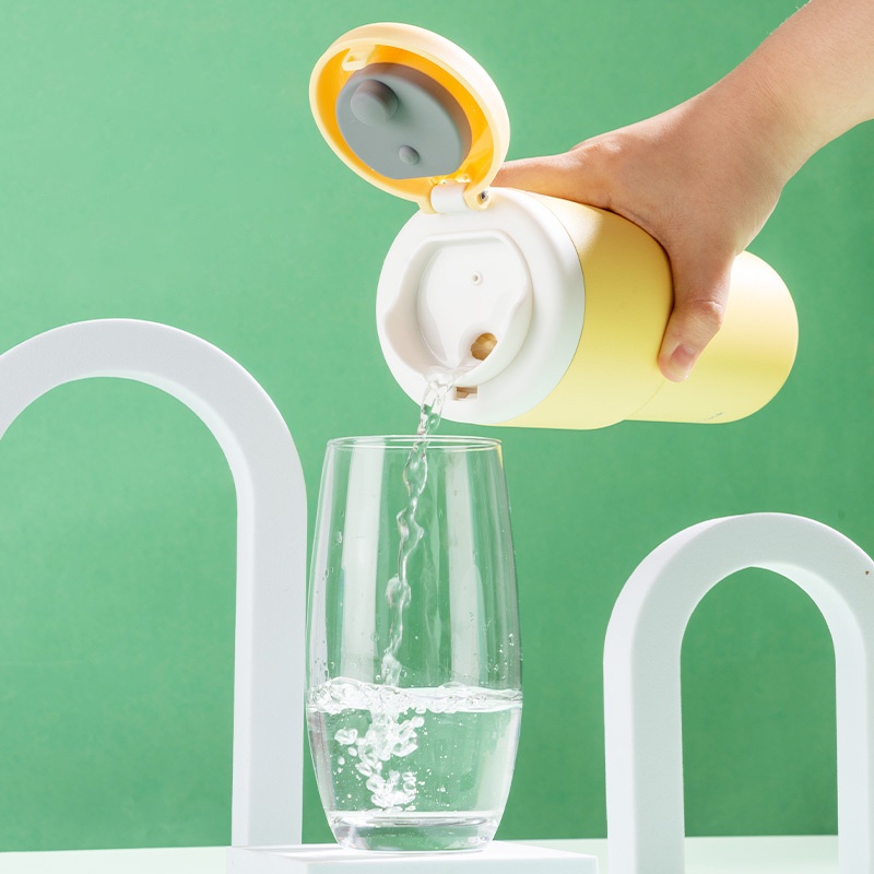 ONL - Bình giữ nhiệt Lock&Lock 480ml, FREE KHẮC TÊN, thép không gỉ 316L Daily Macaron LHC3292 - TẶNG TÚI VẢI - HAPOS OFFICIAL Vàng-LHC3292YEL