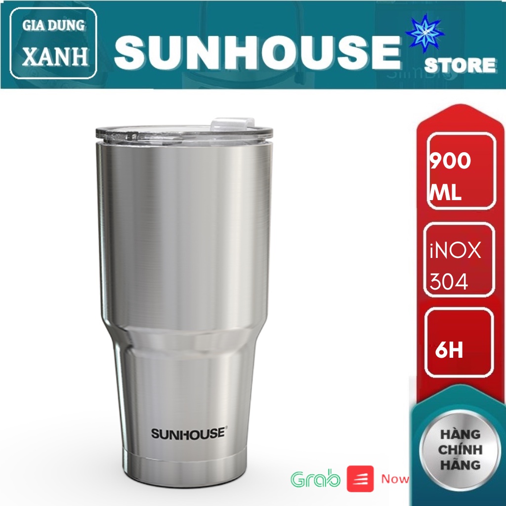 Bình giữ nhiệt Inox 304 Sunhouse 900ml 450ml cam kết sản phẩm - Chính hãng - SSHOP OFFICIAL bình 900ML TU900I - Bình INOX 450ml