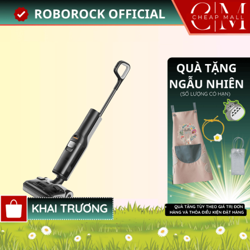 Máy hút bụi lau sàn Roborock F25 | F25 ACE | F25 RT, Lực hút 20000Pa, Gập sát sàn - Bảo hành 2 năm - CHEAPMALL SUNHOUSE F25 RT
