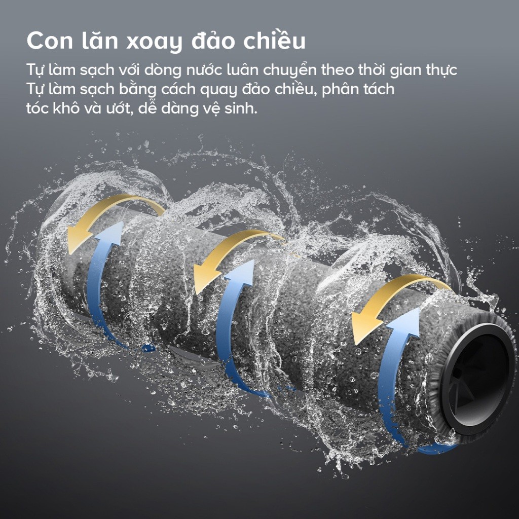 Máy hút bụi lau sàn Roborock F25 | F25 ACE | F25 RT, Lực hút 20000Pa, Gập sát sàn - Bảo hành 2 năm - CHEAPMALL SUNHOUSE F25 RT