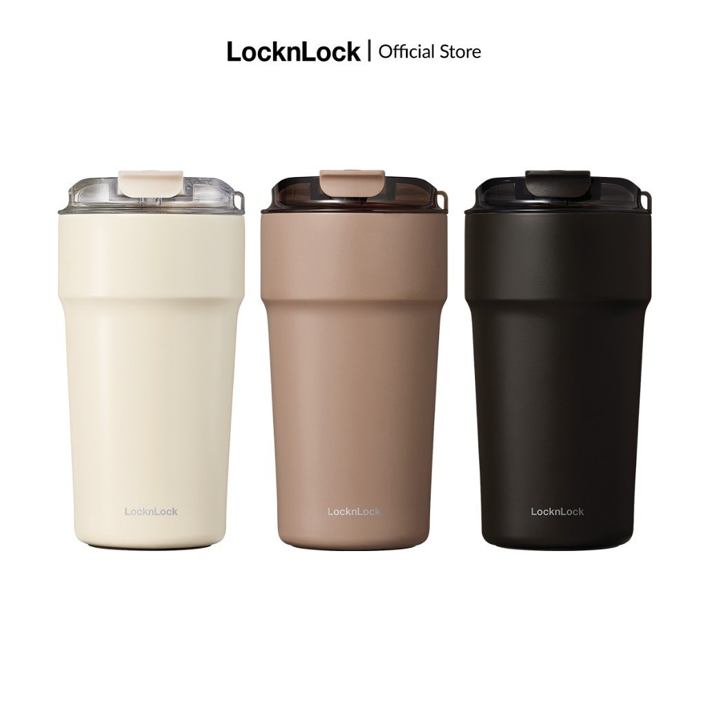 ONL - Bình giữ nhiệt LocknLock Metro Cafe Tumbler 500ml bằng thép không gỉ 304 phủ sứ LHC4357 - HAPOS OFFICIAL LHC4357IVY