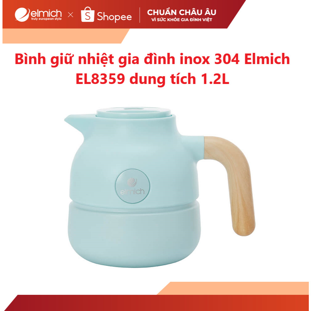 Bình giữ nhiệt gia đình inox 304 Elmich EL8359 dung tích 1.2L - HAPOS HSA