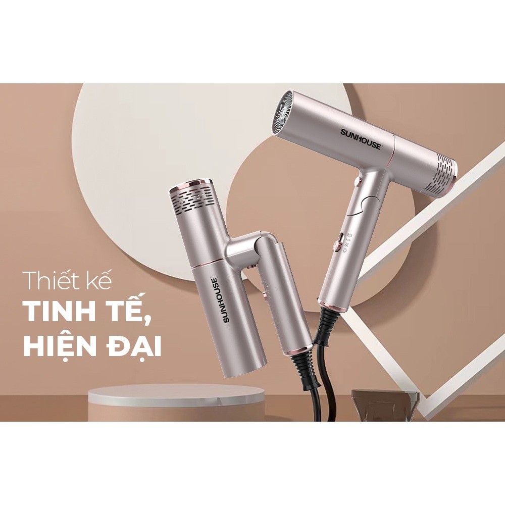 Máy sấy tóc công suất lớn lên tới 1200W Chính hãng Sunhouse SHD2304  - SSHOP MALL SHD2304