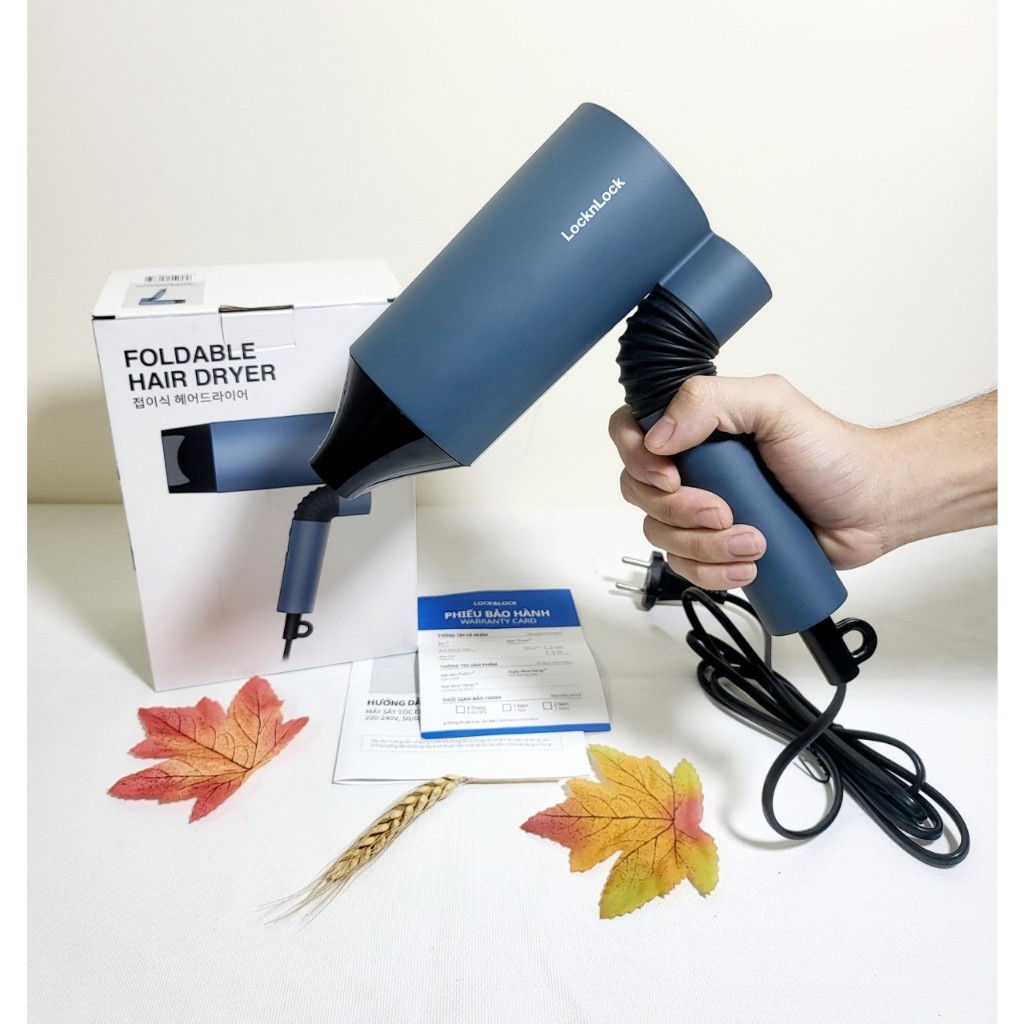 OFF - Máy sấy tóc 2 chế độ nóng, mát   Hair dryer 1600W- Màu xanh Chính hãng LocknLock ENA166BLU - HAPOS OFFICIAL ENA166BLU