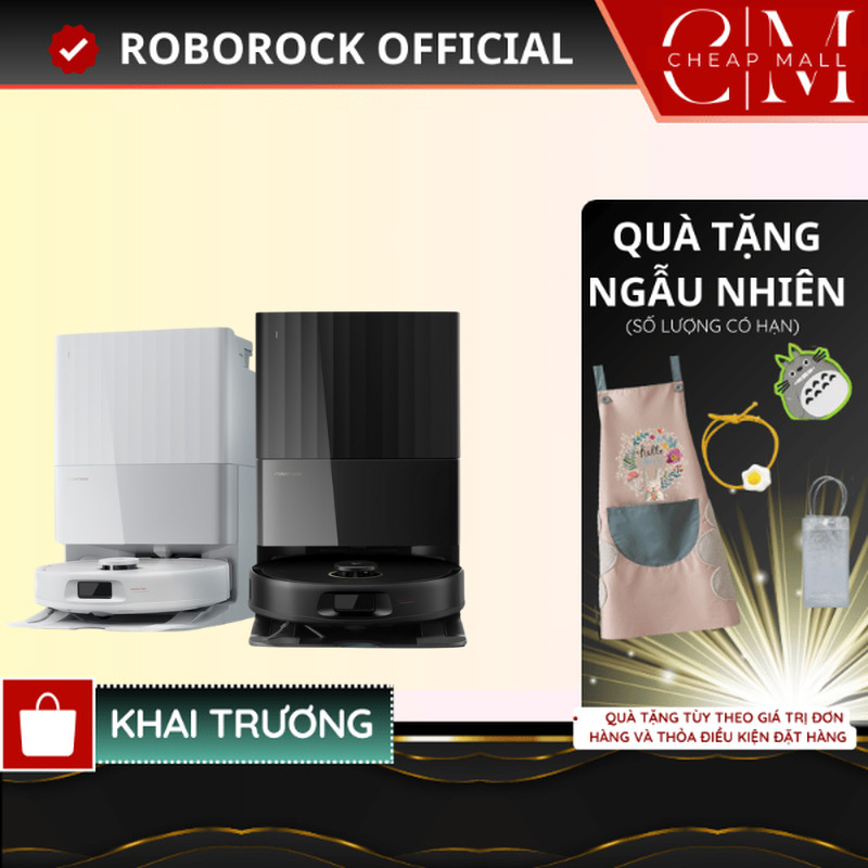 Robot hút bụi lau nhà Roborock Chính hãng lực hút 12.000Pa công nghệ FlexiArm Q Revo 5AE - CHEAPMALL SOU Q Revo 5AE