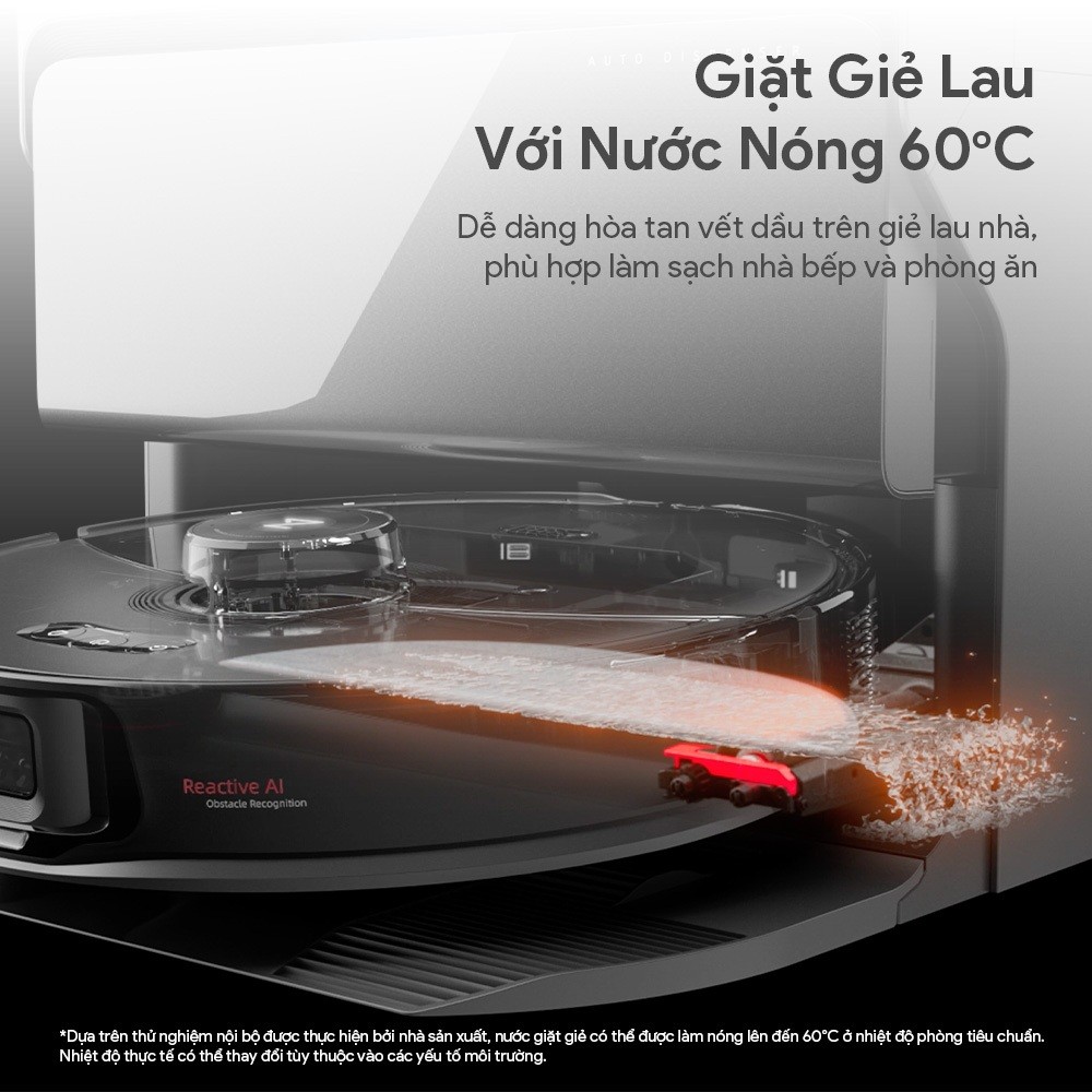 Robot hút bụi lau sàn Roborock Chính hãng giặt sấy tự động S8 MaxV Ultra | S8 MaxV Auto Refill - CHEAPMALL SOU S8 Max V Ultra Trắng