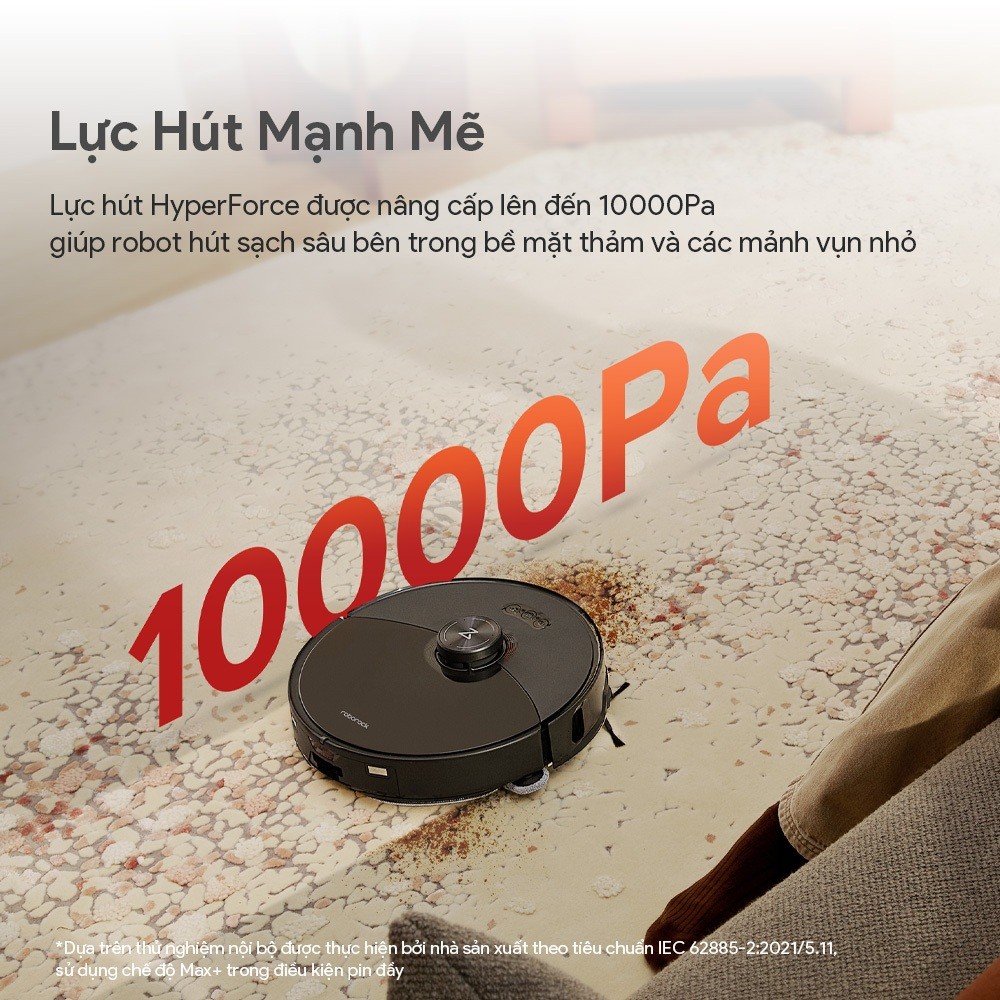 Robot hút bụi lau sàn Roborock Chính hãng giặt sấy tự động S8 MaxV Ultra | S8 MaxV Auto Refill - CHEAPMALL SOU S8 Max V Ultra Trắng