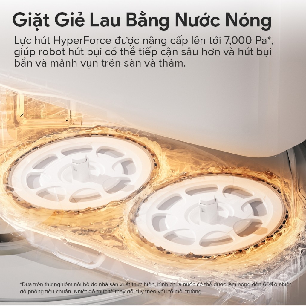 Robot hút bụi lau sàn Roborock Chính hãng lực hút 7000Pa tự động giặt sấy giẻ Qrevo Pro - CHEAPMALL SOU Q Revo Pro Trắng