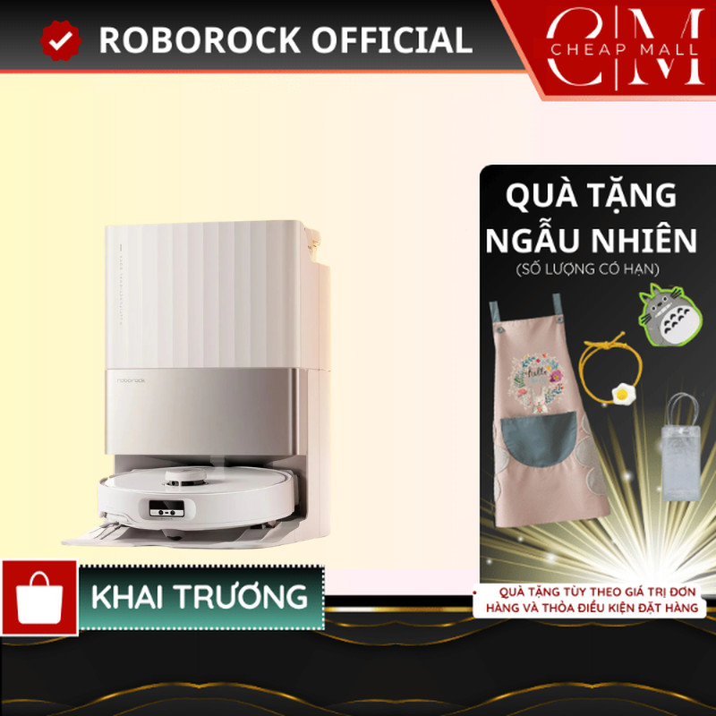 Robot hút bụi lau nhà Roborock Chính hãng lực hút 18500Pa giặt giẻ sấy khô Qrevo Edge 5V1 - CHEAPMALL SOU Q Revo Edge 5V1