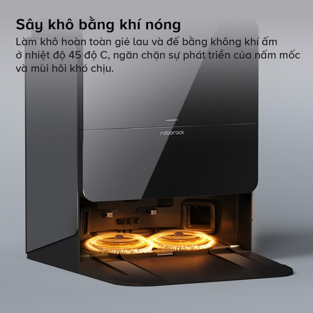 Robot hút bụi lau nhà Roborock Chính hãng giặt sấy nóng giẻ Saros 10R | Saros 10 - CHEAPMALL SOU Saros 10 Trắng