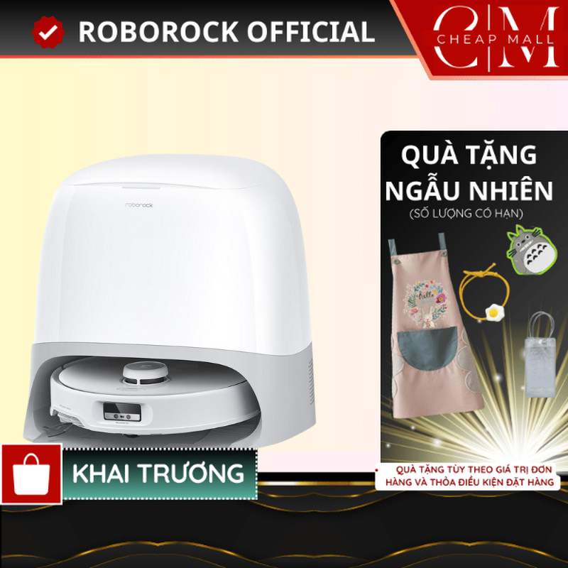 Robot hút bụi lau sàn Roborock Chính hãng lực hút 18500Pa tự động giặt sấy khô giẻ Qrevo Curv  - CHEAPMALL SOU Q Revo Curv