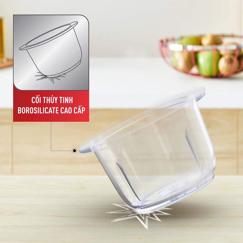 Máy xay thực phẩm 2L Tefal Chính hãng Choppeo công suất 500W cối thủy tinh MB603166  - CHEAPMALL MB603166