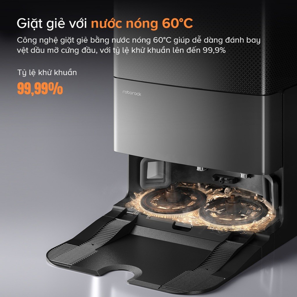 Robot hút bụi lau nhà Roborock Chính hãng lực hút 12000Pa tự động giặt sấy giẻ Qrevo Slim - CHEAPMALL SOU Qrevo Slim