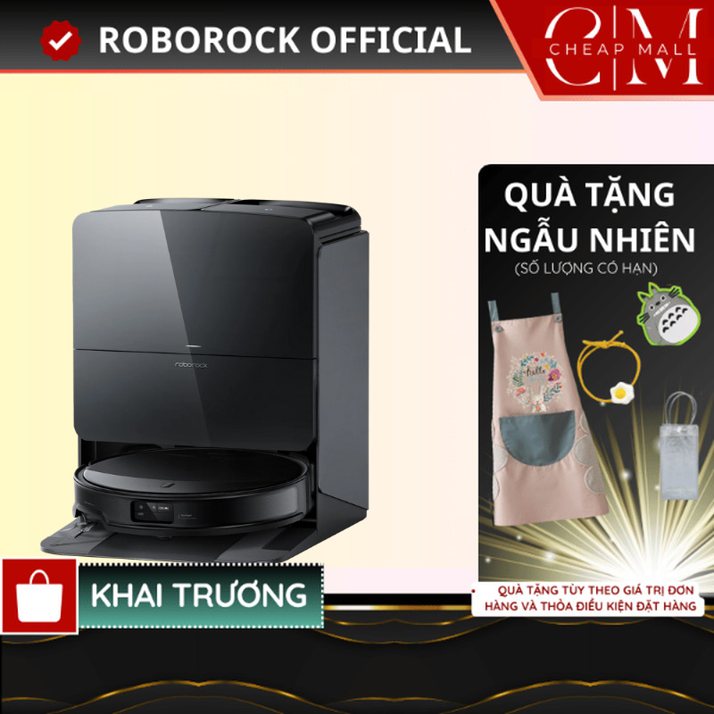 Robot hút bụi lau nhà Roborock Chính hãng giặt sấy nóng giẻ Saros 10R | Saros 10 - CHEAPMALL SOU Saros 10 Trắng