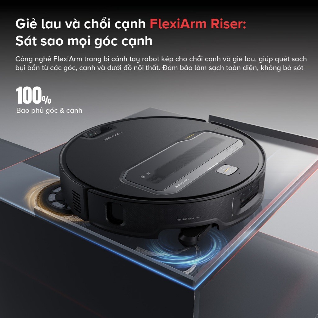 Robot hút bụi lau nhà Roborock Chính hãng cánh tay OmniGrip lực hút 22000Pa Saros Z70  - CHEAPMALL SOU Saros Z70