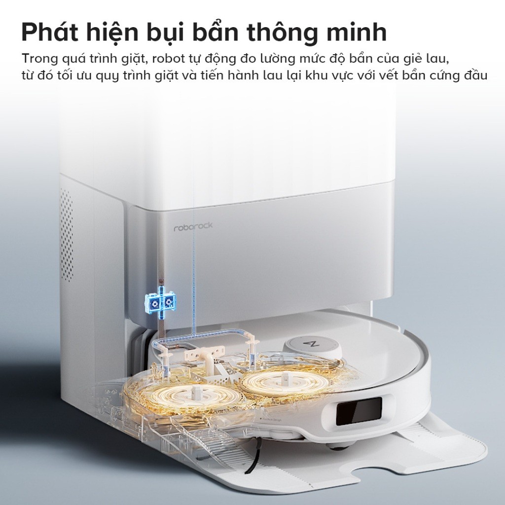 Robot hút bụi lau nhà Roborock Chính hãng lực hút 18500Pa giặt giẻ sấy khô Qrevo Edge 5V1 - CHEAPMALL SOU Q Revo Edge 5V1